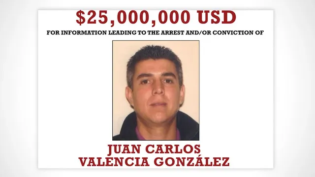 U.S. offers $25 million reward for capture of cartel leader Juan Carlos Gonzacute;lez