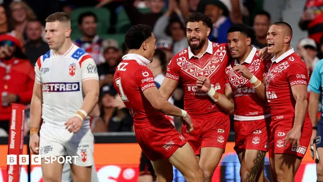 England lose 30-12 to Tonga in Rugby League World Cup opener in Perth, Australia