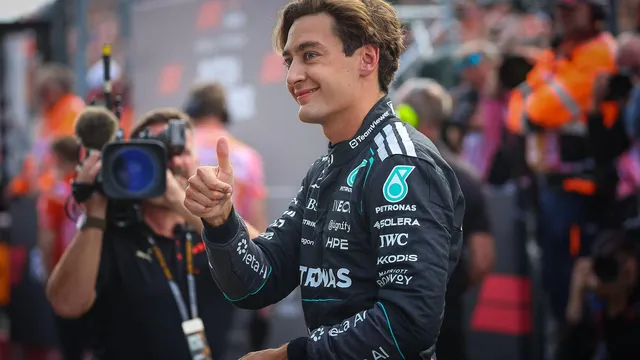 George Russell claims pole position at Dutch Grand Prix sprint race
