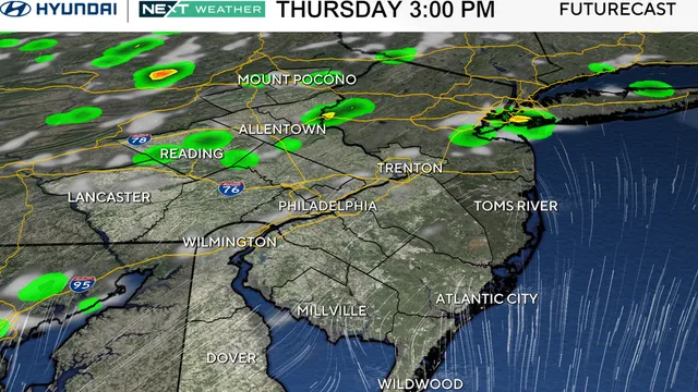 Philadelphia faces sixth heat wave with severe storm risks
