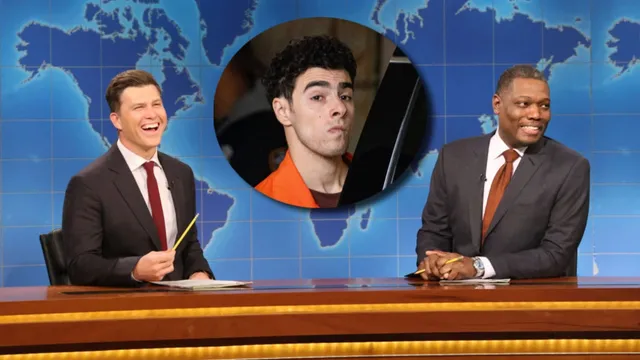 Audience cheers mention of alleged murderer Luigi Mangione on SNL