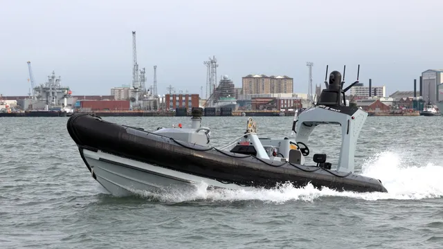 Royal Navy tests autonomous drone boat in historic UK trials