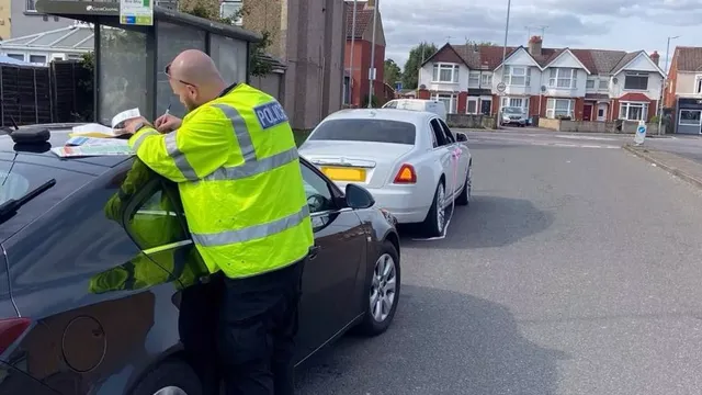 Police Stop Wedding Car for Illegal Window Tints in Swindon