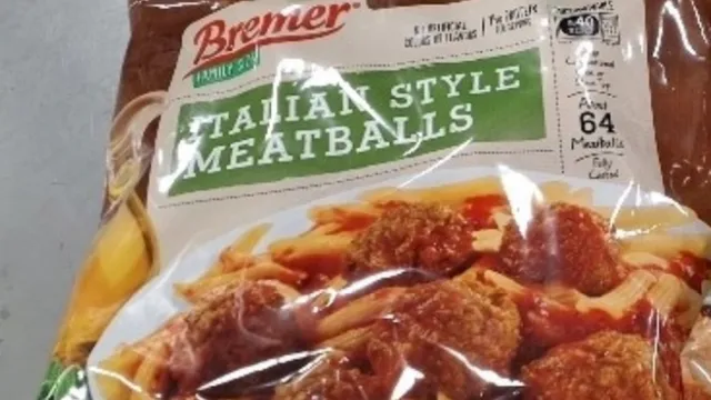 Frozen meatballs recalled nationwide for potential metal contamination