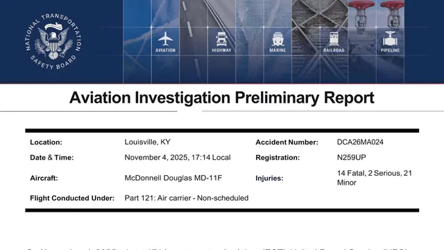 Tragic UPS plane crash kills 14 after engine falls off during takeoff
