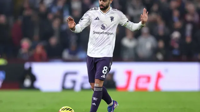 Bruno Fernandes ruled out for weeks after Aston Villa clash