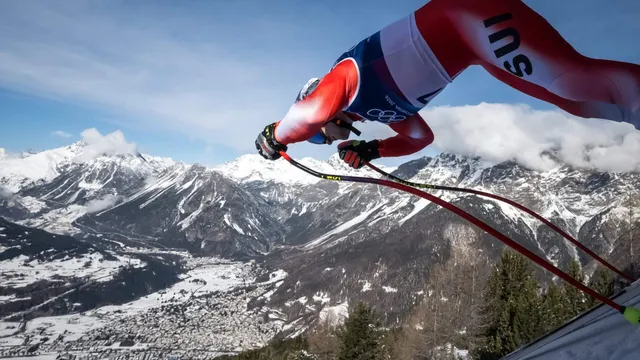 Ryan Cochran-Siegle impresses with fastest Olympic downhill training run time