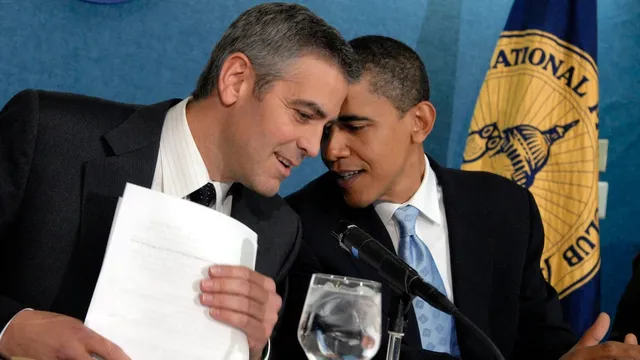 George Clooney rages at MSNBC producer over Obama op-ed link