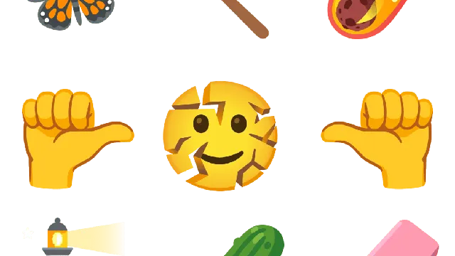 New emojis including a cracking face and a pickle are coming soon