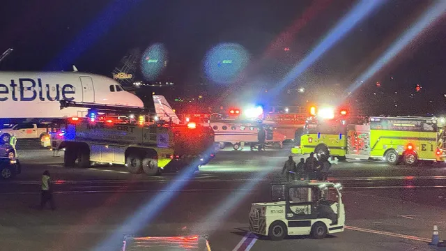 Cape Air pilots hospitalized after JetBlue tug strikes plane