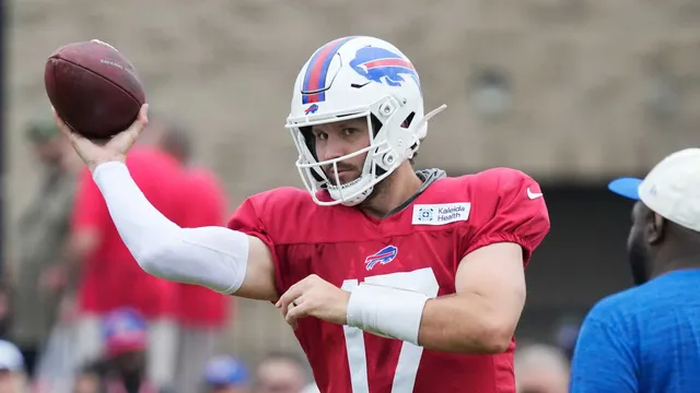 Josh Allen takes the field for Bills' preseason opener