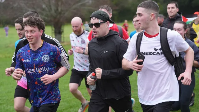 Kneecap leads charity run for Gaza with presidential support