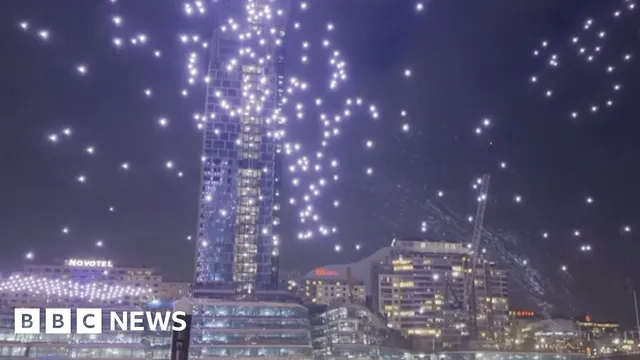 Dozens of drones crash into Sydney harbour after technical malfunction