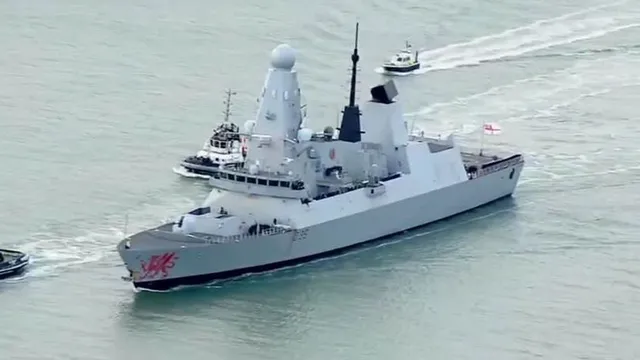 HMS Dragon docks for maintenance as Iran conflict escalates