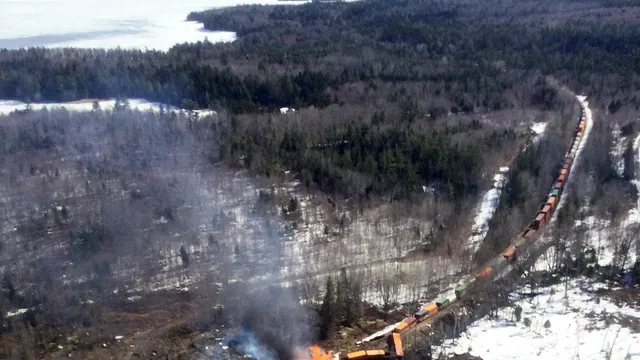 Maine train derailment caused by beaver dam and major fuel spill