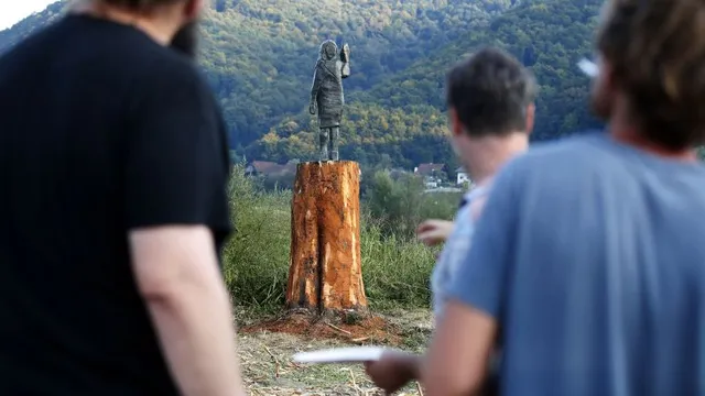 Police investigate theft of Melania Trump's statue in Slovenia