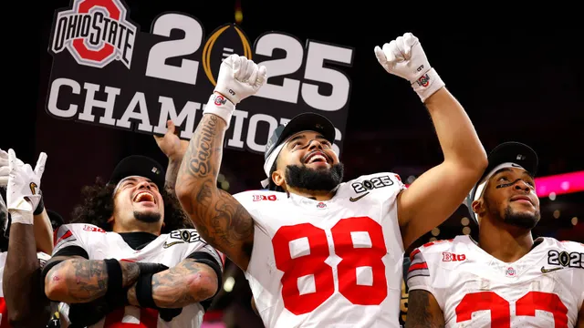 Ohio State Buckeyes celebrate championship with dazzling rings