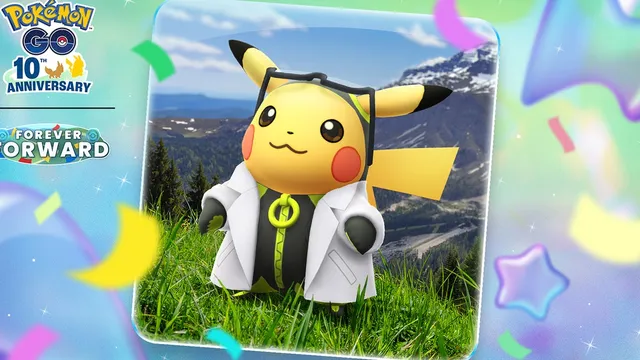 Professor Willow's Assistant Pikachu debuts in Pokémon Go for the birthday celebration