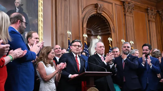 Republicans celebrate as Trump's spending bill passes amid public outrage