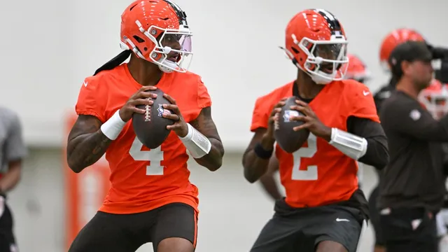Cleveland Browns split quarterback reps between Shedeur Sanders and Deshaun Watson