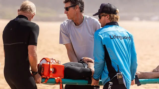 Tom Carroll injured while surfing at Narrabeen Beach