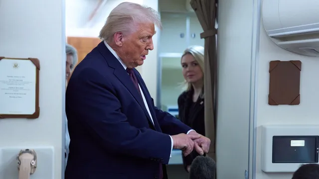 Donald Trump suffers injury from signing table mishap
