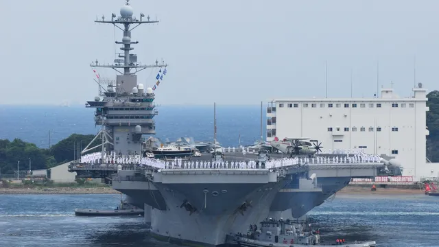 US pilots conduct landing drills on Iwo Jima amid regional tensions