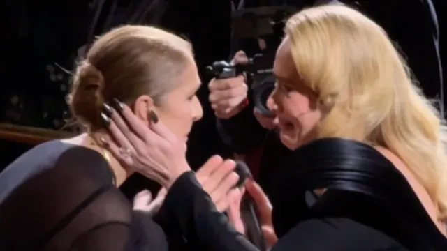Adele and Celine Dion Share Emotional Moment in Nevada