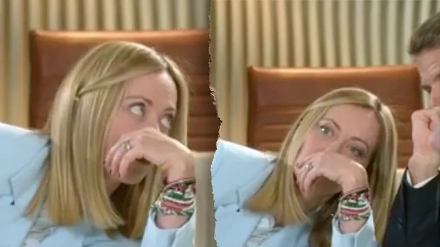 Giorgia Meloni rolls her eyes at Macron during tense G7 meeting