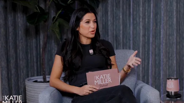 Katie Miller attributes pregnancy sickness to her husband's genetics