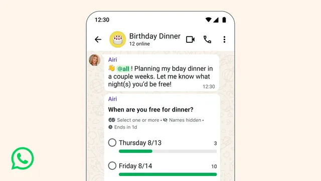 WhatsApp enhances group chats with new @all feature