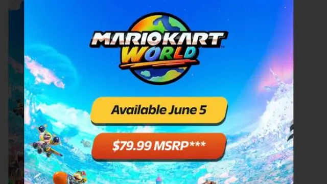 Nintendo switches up game prices with $80 Mario Kart World