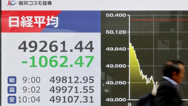 Global stock markets plunge amid concerns about AI spending bubble