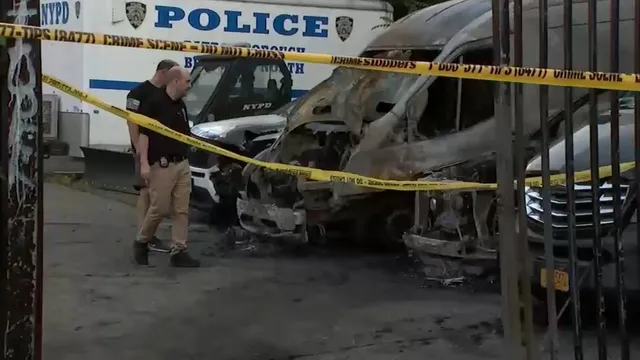 Arson attack damages 11 NYPD vehicles amid protests