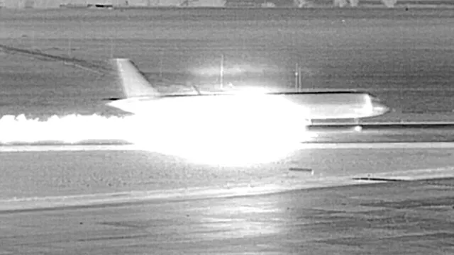 Intruder exploits security gap and dies after being hit by a jet at airport
