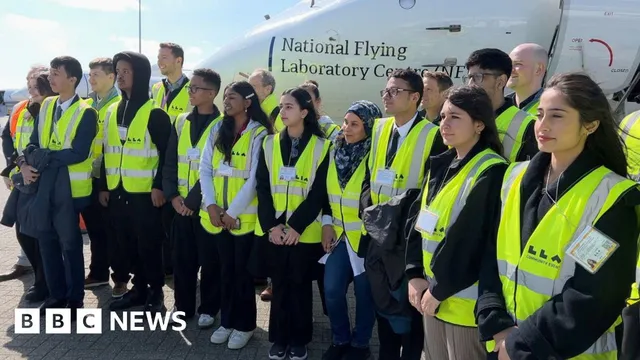 Students experience G-force aboard UK’s only flying laboratory