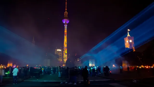 Artists Jan Hübel and Simon Hansson create colorful film for Berlin TV Tower at Festival of Lights 2026