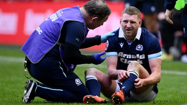 Finn Russell and Darcy Graham both suffer concussions in freak incident