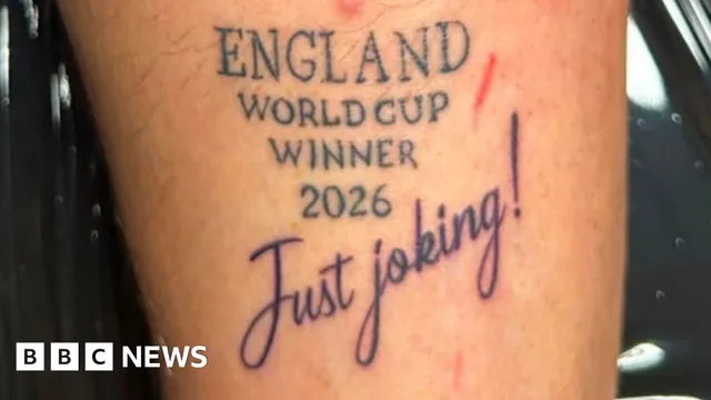 Man adds 'just joking' to World Cup tattoo