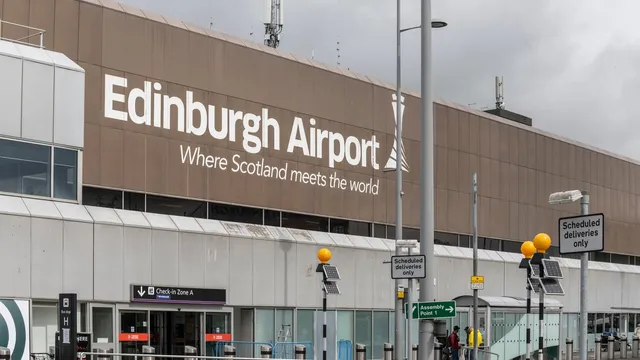 Edinburgh airport halts all flights after emergency landing of British Airways plane