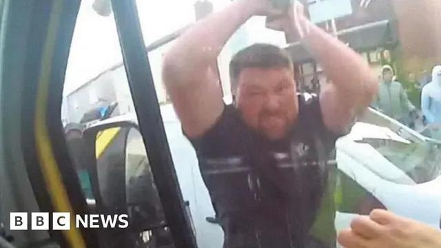 Man sentenced for attacking police van