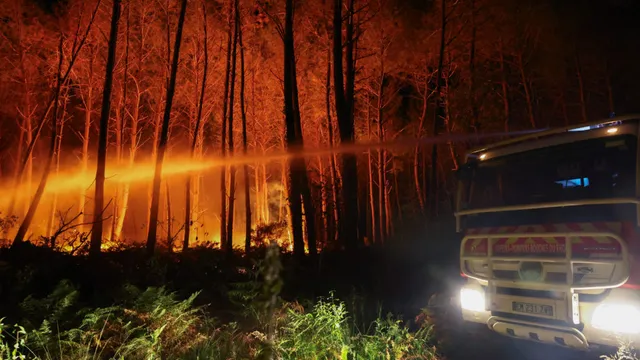 Historic wildfires force over 300,000 evacuations in France and Spain