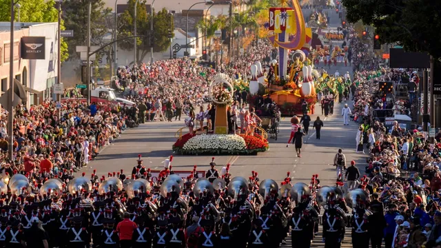 Rain threatens to disrupt the iconic Rose Parade after two decades