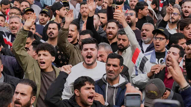 Traders protest against high customs tariffs in Baghdad