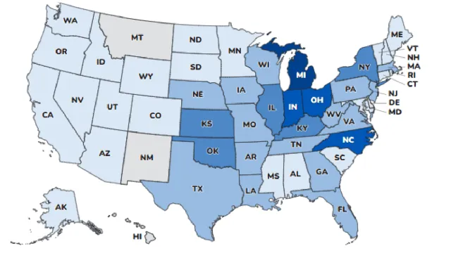 Over 10,000 cyclosporiasis cases reported across the US this year