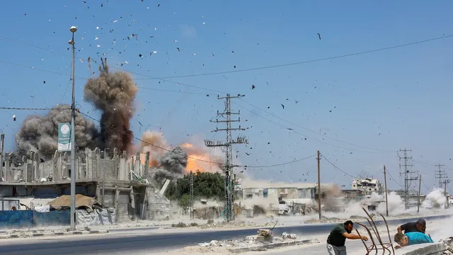 Israeli air strikes kill two, including child, in Gaza