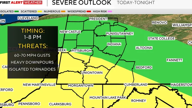 Tornado warning issued for Beaver and Butler counties as severe storms threaten Pittsburgh
