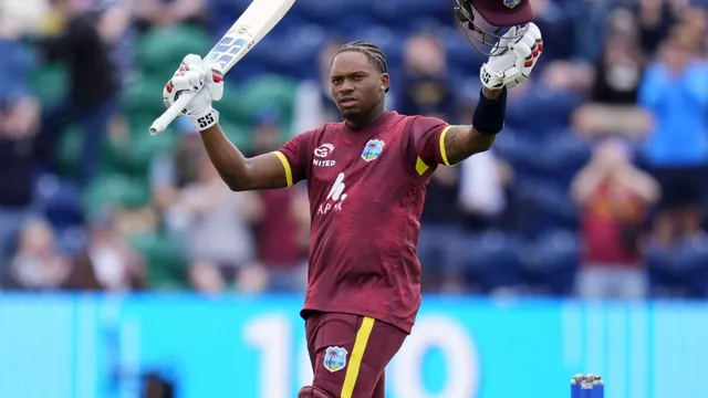 Keacy Carty leads West Indies to 308 against England