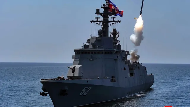 Kim Jong-un oversees missile tests aboard North Korea's latest destroyer