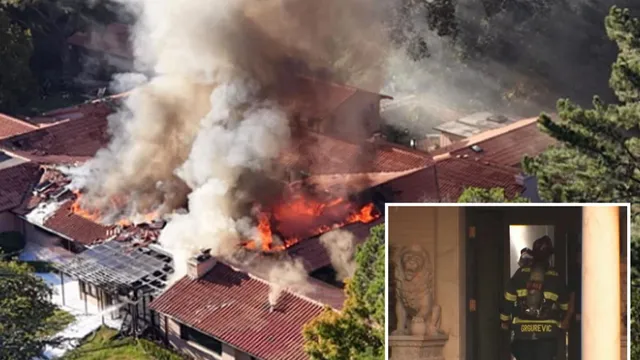 Three-alarm fire devastates historic Kaiser Estate in California